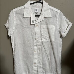 GAP Boy’s Crisp White Linen Shirt